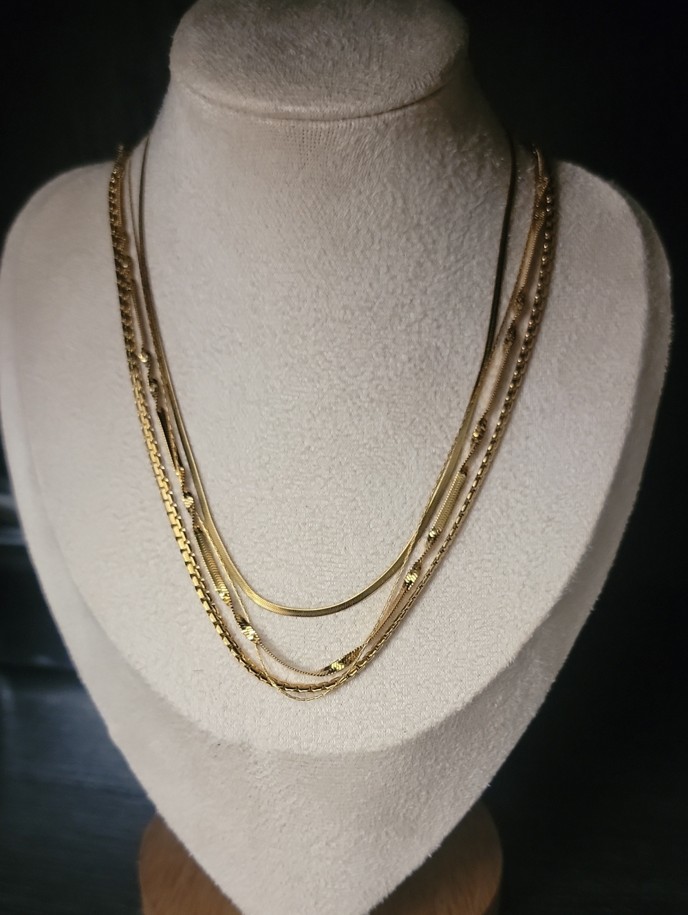 Layered Gold Multi-Chain Necklace - Women Jewelry